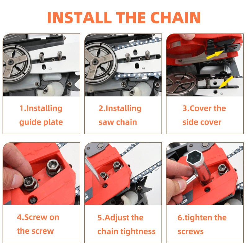 Fifchall 4 Pack 18 Inch Chainsaw Chain for Stihl .325" Pitch .050" Gauge 68 Drive Links Fits Stihl 025, MS250, MS251 (POST 2023 .050" Gauge) 3005 008 7017 23RS 68 (4 Chains) - Image 4