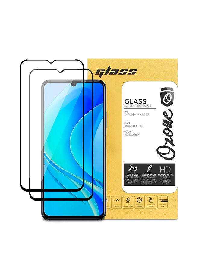 O Ozone Tempered Glass Screen Protector for Huawei Nova Y70 9H Hardness Full HD Coverage Touch Sensitive Screen Guard (Pack of 2) - Image 1
