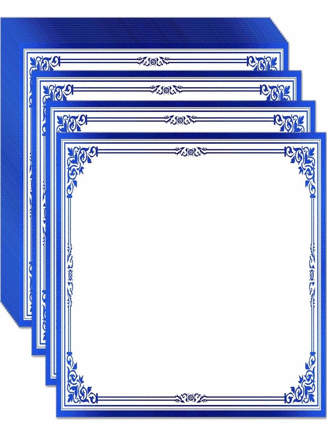 DUGUTUL Professional Certificate Paper 8.5 x 11 for Printing, Diploma Paper, Award Certificates Paper, 80 lb, 15 Count, Gold Foil Border, for Office, Business Awards, Graduation, School (BLUE) - Image 1