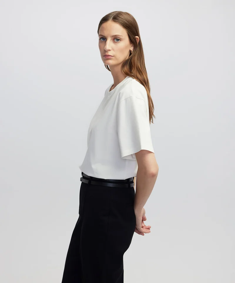 ابيكول تي شيرت أساسي بياقة دائرية