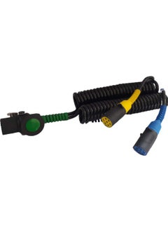 Alsa 05RF021345 Truck Trailer Electrical Cable 7 x 2 (3) (Adapter) (15 Ties Single Input Double Output 