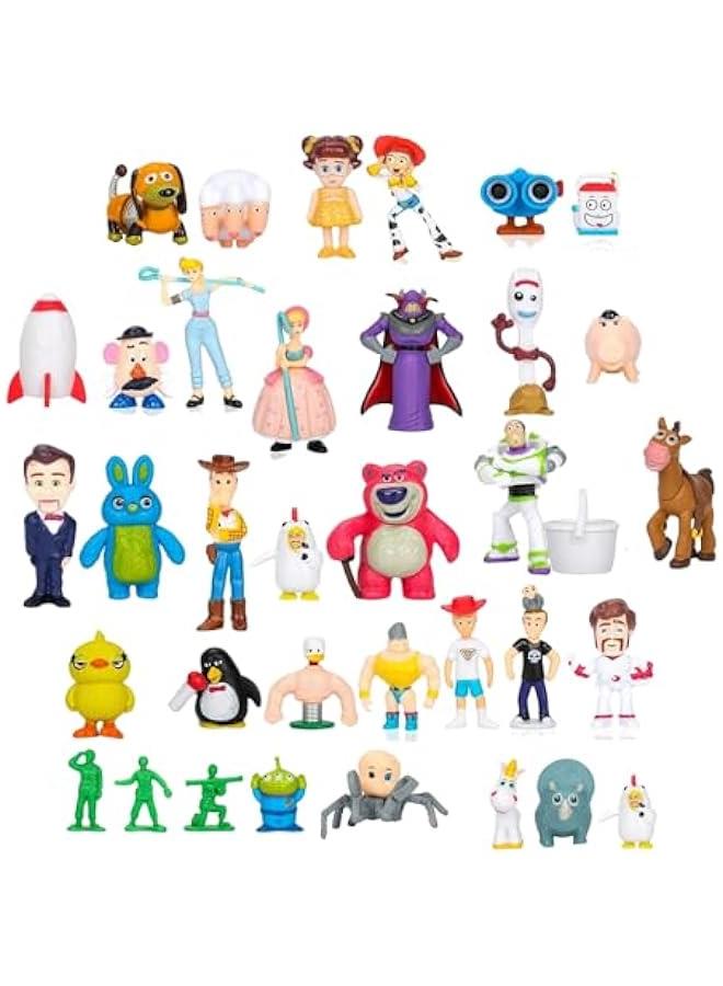 Toy Action Figures Story Toys Set, 1.2-2.8 inches Tall Action Figures with Woody, Buzz and Jessie,Toy Anime Figurines Story Characters(36 Pack)  - Image 1
