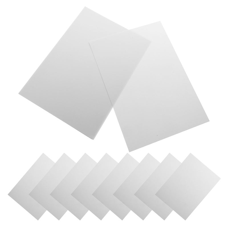 20Pcs White Frosted Plastic Sheets Hard Material for Display Signs and Crafting Projects - Image 4