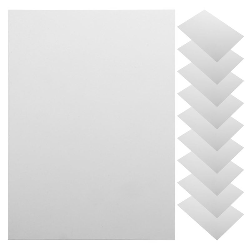 20Pcs White Frosted Plastic Sheets Hard Material for Display Signs and Crafting Projects - Image 1