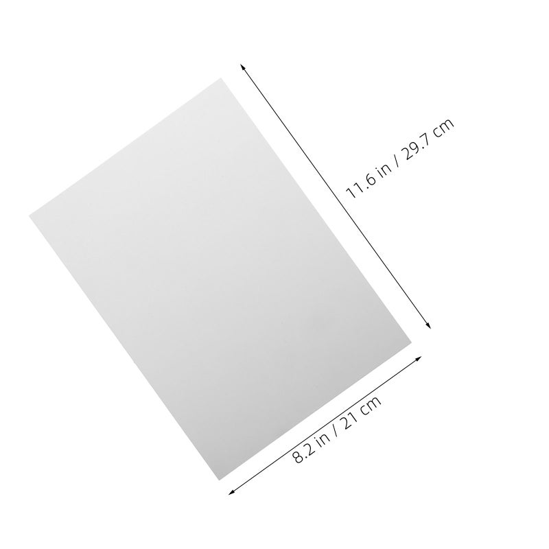 20Pcs White Frosted Plastic Sheets Hard Material for Display Signs and Crafting Projects - Image 2
