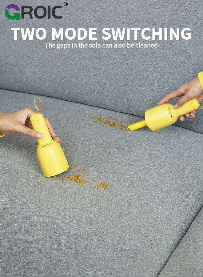 GROIC Mini Desktop Vacuum Cleaner Desk for Picking up Crumbs Eraser Crumbs, Portable Small USB Dust on Tabletop Keyboard Piano - Image 3