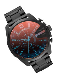 DIESEL Men's Mega Chief Round Shape Stainless Steel Chronograph Wrist Watch 51 mm - Black - DZ4318  - Image 1