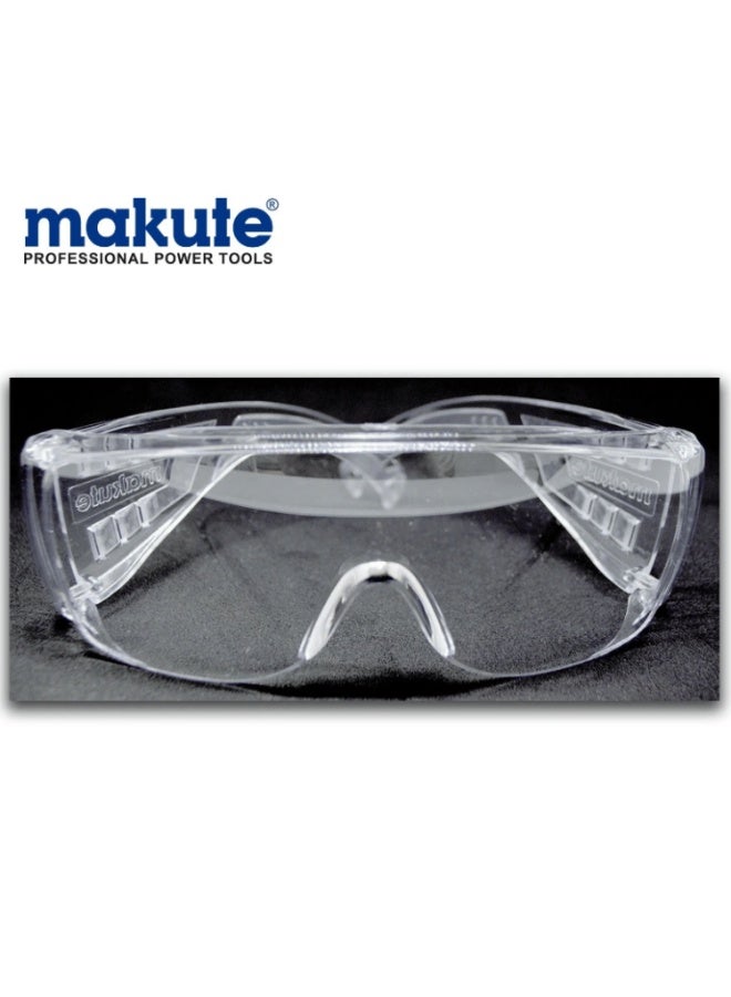 makute Clear Safety Glasses Protective Goggles Anti-Impact UV Resistant Eye Protection with Ventilation for Workshop, Construction, Laboratory, and Industrial Use – Model MKSG1001 - Image 2