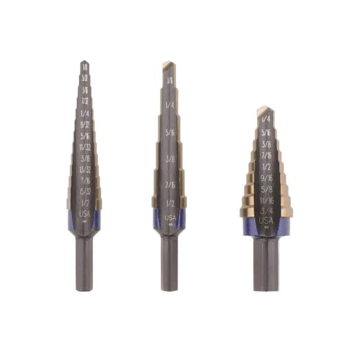 Irwin Tools IRWIN Step Drill Bit Set, 3-Piece (10502CB) - Image 2