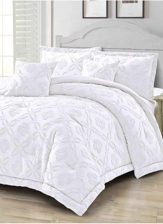 Generic DUOMA HOME New model 3D cut-out duvet cover set , king size ,6pcs set with duvet cover 220*240cm and fit sheet and 4pcs pillowcases  - Image 1