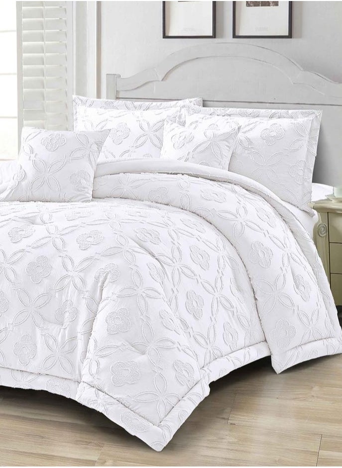 Generic DUOMA HOME New model 3D cut-out duvet cover set , king size ,6pcs set with duvet cover 220*240cm and fit sheet and 4pcs pillowcases  - Image 2