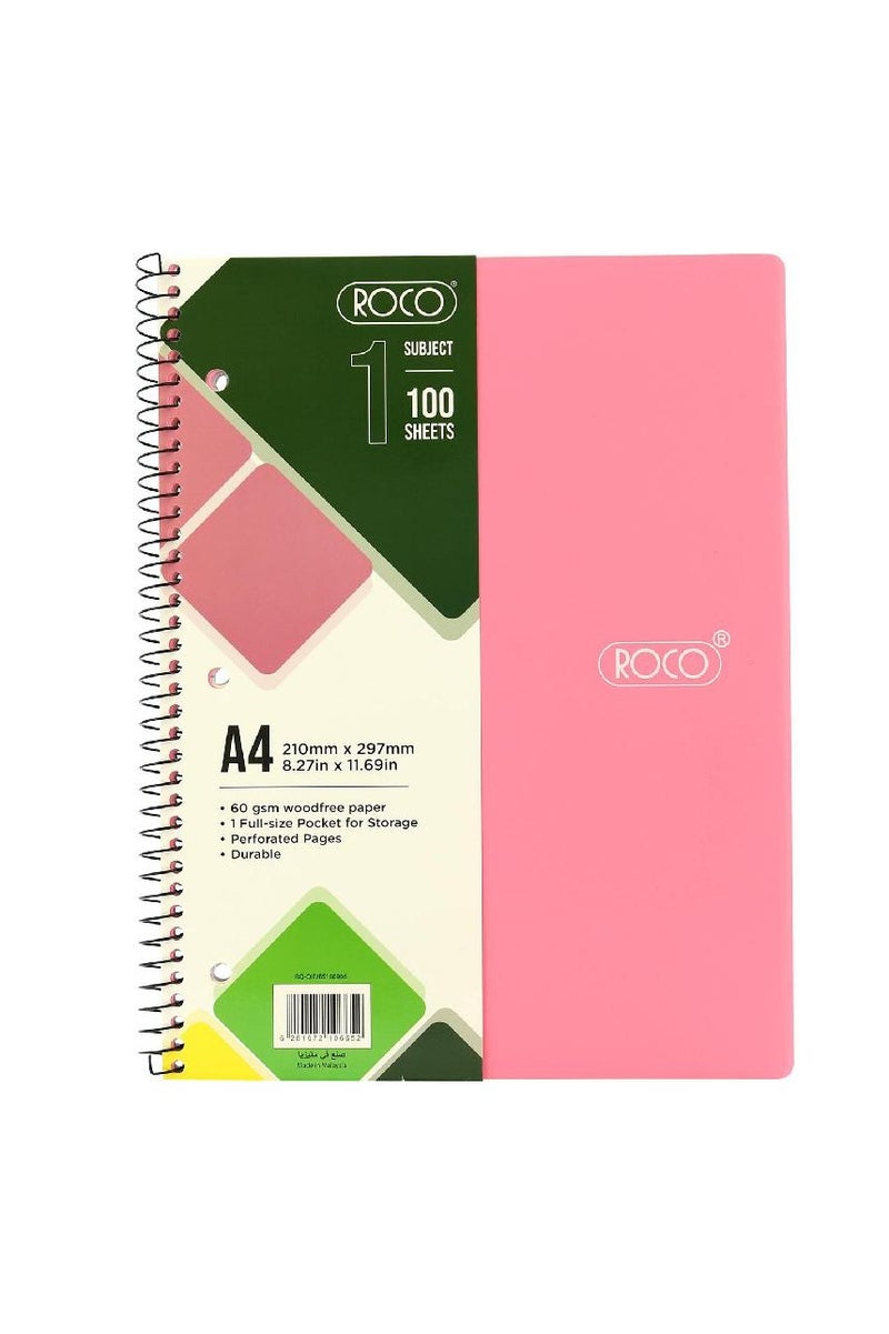 ROCO Neon Notebook A4200 Pages (100 Sheets) - Image 1