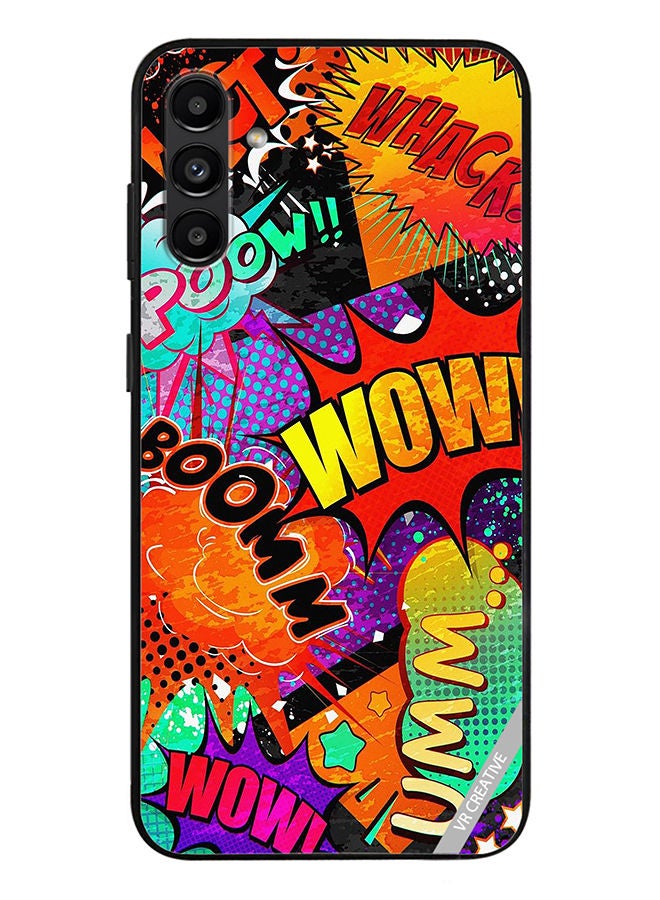 VR CREATIVE Protective Case Cover For Samsung Galaxy A13 5G Multiple Sticker Design Multicolour - Image 1