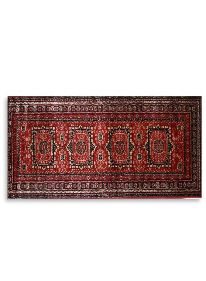 Alkaffary Super Tayma Rug  Authentic Arabic Pattern for Majlis, Seating Areas, and Home Décor, in Luxurious Red 0.80X2.00 - Image 1