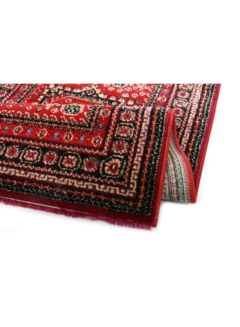 Alkaffary Super Tayma Rug  Authentic Arabic Pattern for Majlis, Seating Areas, and Home Décor, in Luxurious Red 0.80X2.00 - Image 3