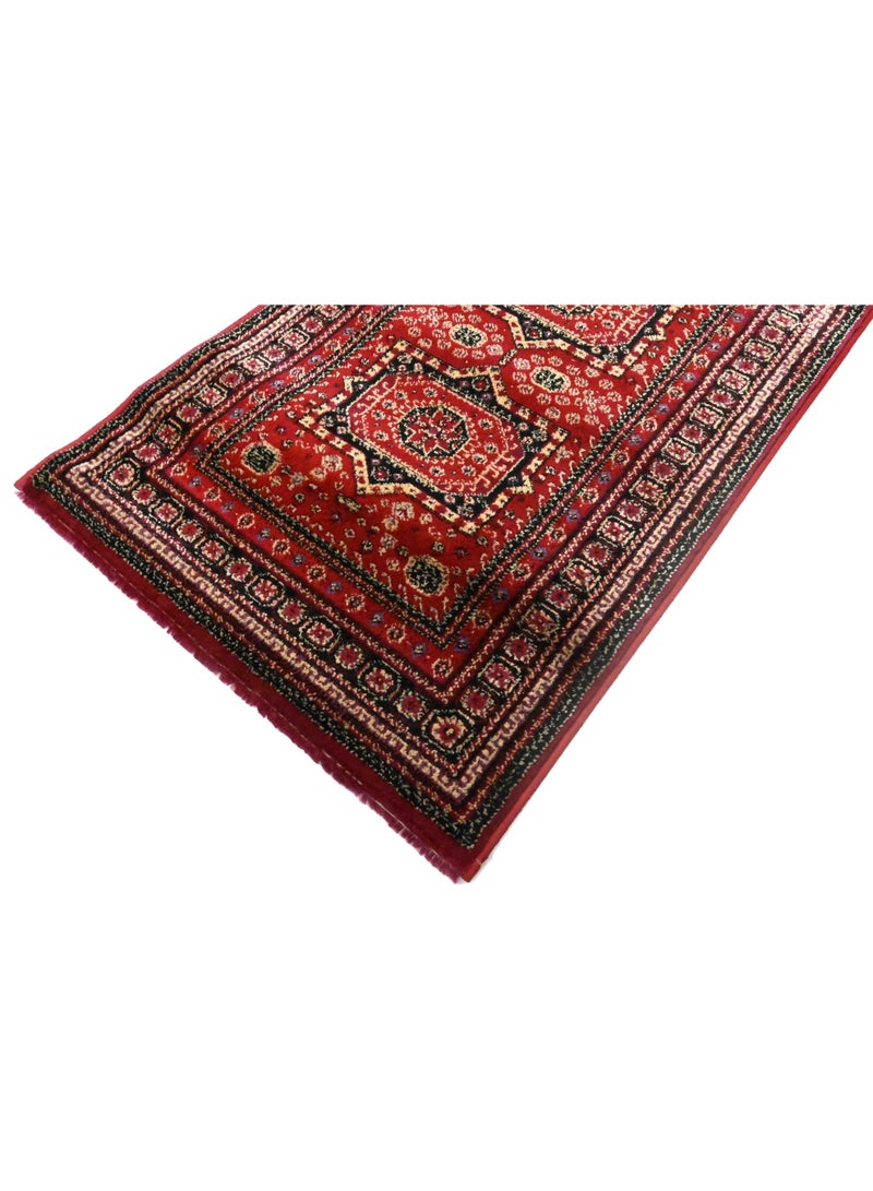 Alkaffary Super Tayma Rug  Authentic Arabic Pattern for Majlis, Seating Areas, and Home Décor, in Luxurious Red 0.80X2.00 - Image 2