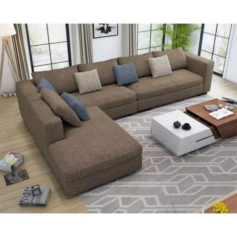 Betak Corner sofa - 300 x 200 x 85 x 90 cm - brown - Image 1