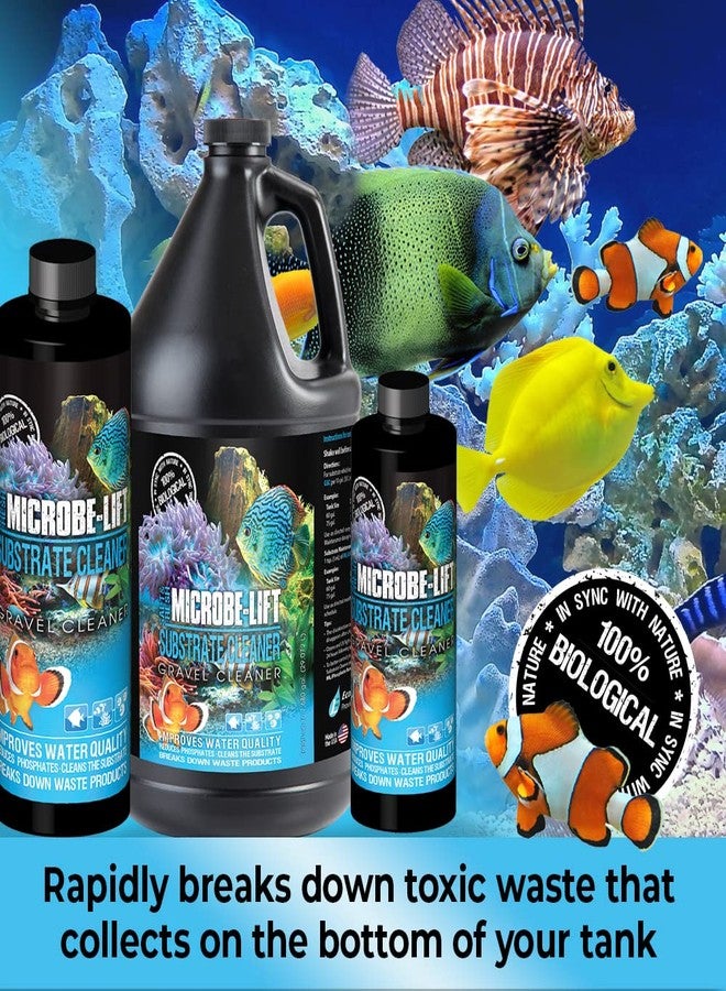 Microbe Lift Microbe-Lift Gravel & Substrate Cleaner for Saltwater Aquarium and Freshwater Tanks, Tank Cleaner and Aquarium Water Conditioner, Clarifies Water, Reduces Muck, Aquarium Supplies, 16 Ounces (GSC16) - Image 2