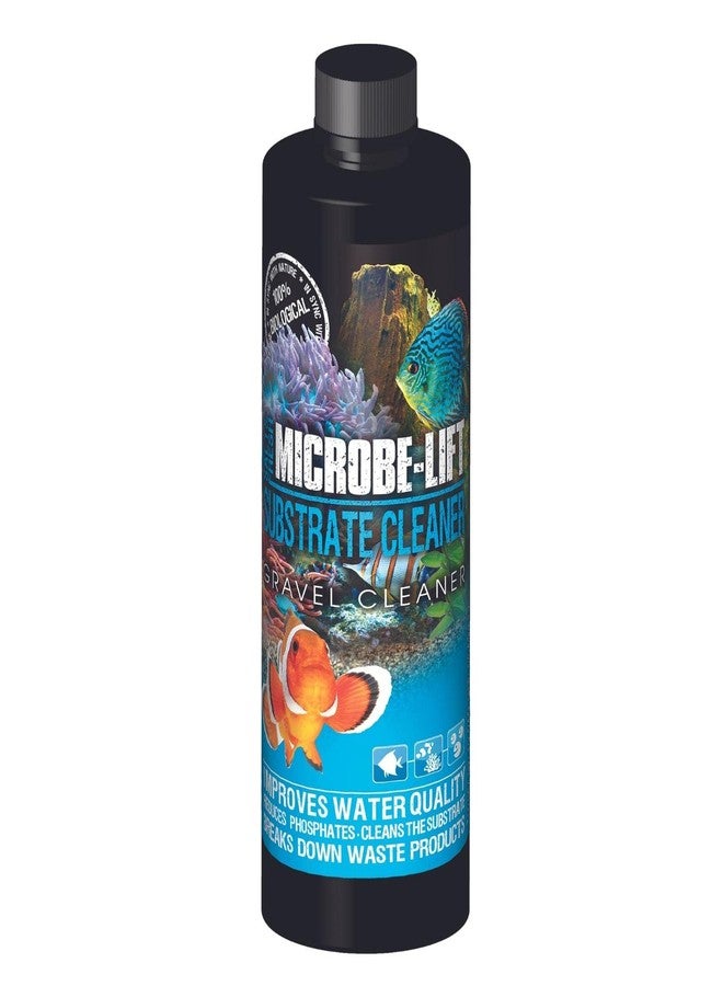 Microbe Lift Microbe-Lift Gravel & Substrate Cleaner for Saltwater Aquarium and Freshwater Tanks, Tank Cleaner and Aquarium Water Conditioner, Clarifies Water, Reduces Muck, Aquarium Supplies, 16 Ounces (GSC16) - Image 1