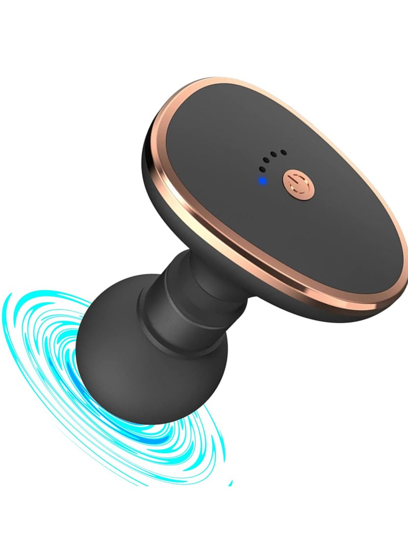 مسدس تدليك، محمول قوي صغير 3200 دورة في الدقيقة سرعات اهتزازية صامتة قابلة لإعادة الشحن لتدليك العضلات للأهداف مثل الرقبة والظهر والذراع والساق لاستعادة العضلات وتخفيف آلام الظهر - أسود - Image 1