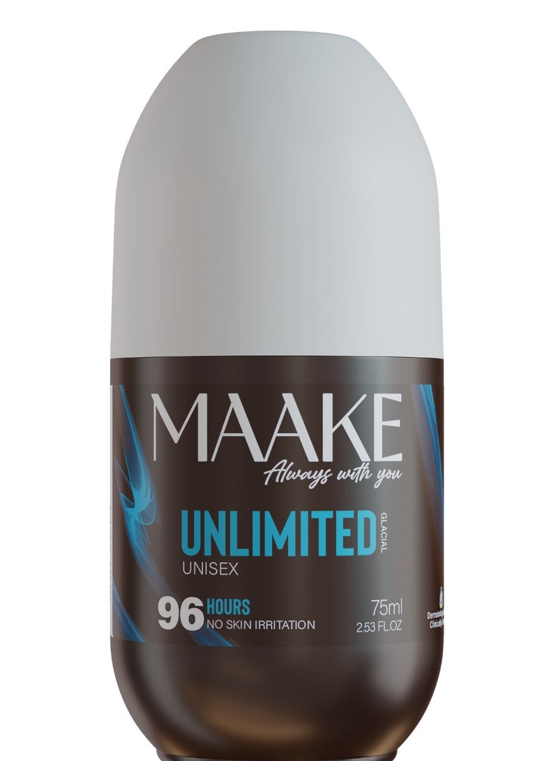 Unlimited Glacial Antiperspirant Roll-On Unisex 75ml