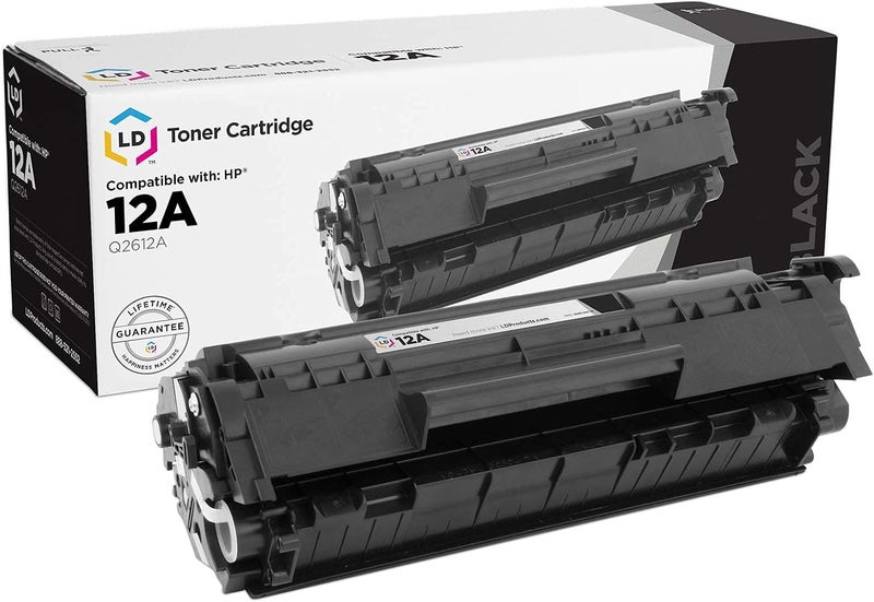 إل دي بروداكتس خرطوشة حبر متوافقة من إل دي بديلة لـ HP 12A Q2612A (أسود) - Image 1