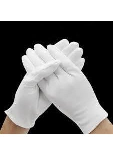 Tk Soft Cotton Gloves for Dry Hands Cotton Sleep Gloves/Lotion Treatment Work Gloves/Catering Serving Gloves for Coin Jewelry Silver Costume Inspection (Standard Size 1DZN) - 24 PCS  - Image 5