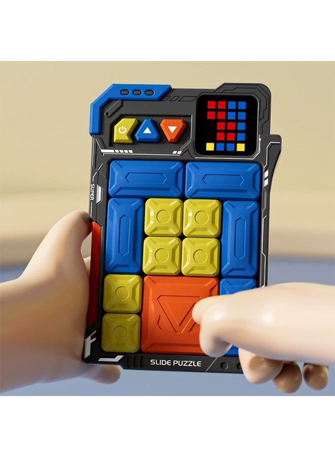 Soofam Super Slide Puzzle Brain Challenge Game, featuring over 500 levels, STEM interactive handheld game console, educational children and teenagers toy, travel relaxation brain game, suitable for all age groups as a birthday gift. - Image 3