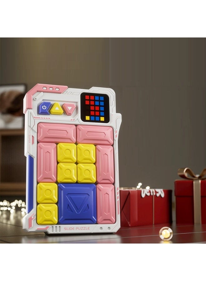 Soofam Super Slide Puzzle Brain Challenge Game, featuring over 500 levels, STEM interactive handheld game console, educational children and teenagers toy, travel relaxation brain game, suitable for all age groups as a birthday gift. - Image 2