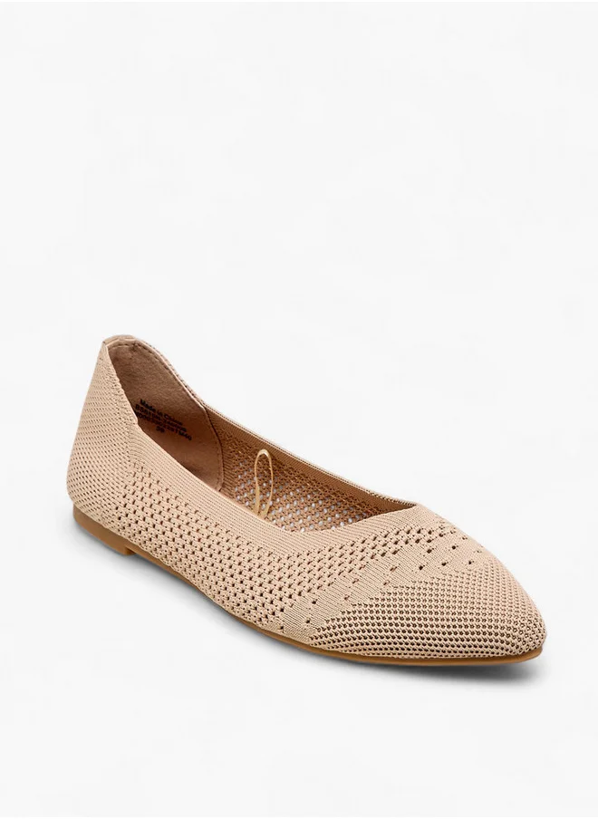Flora Bella By Shoexpress Women's Cutout Detail Slip-On Ballerina Shoes