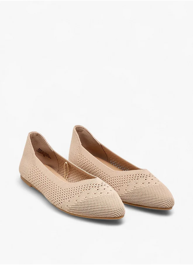 Flora Bella By Shoexpress Women's Cutout Detail Slip-On Ballerina Shoes