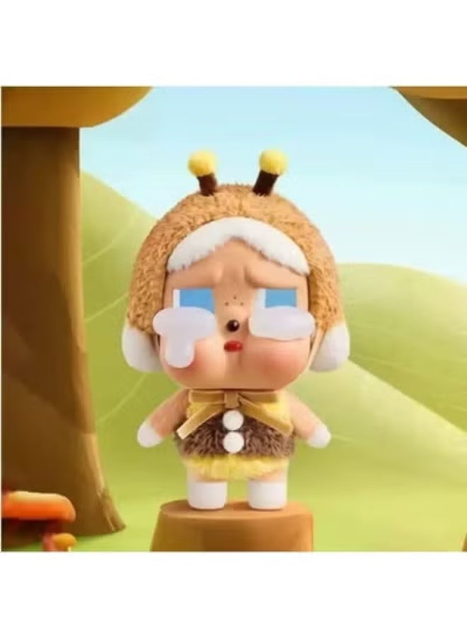 كراي بيبي قطعة واحدة من دمية وجه قطيفة من الفينيل من سلسلة CRY BABY الكلاسيكية، قلادة على شكل حقيبة (سأحضر لك زهرة) - Image 2