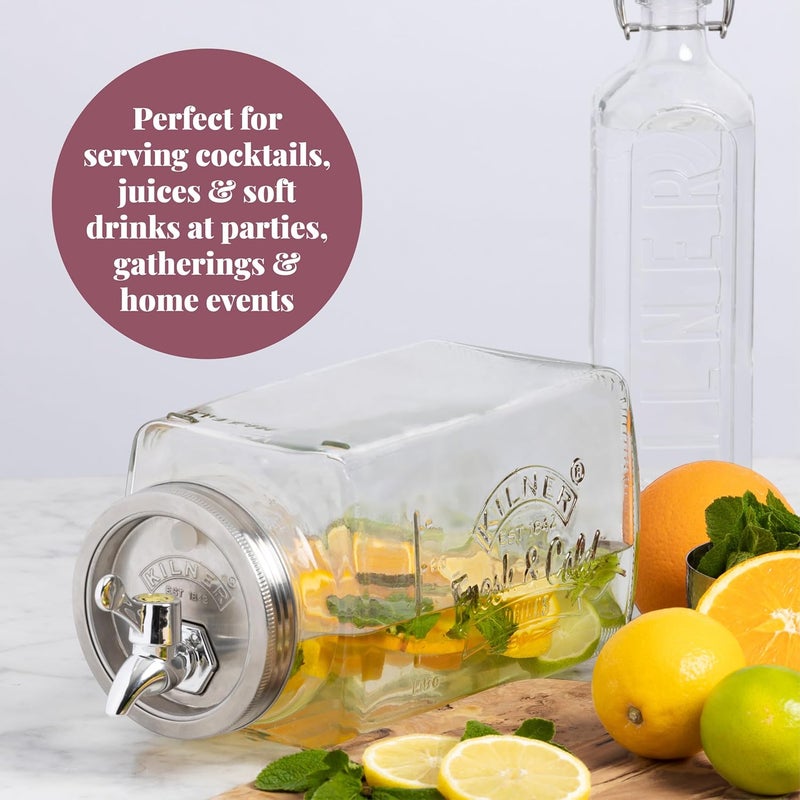 Kilner New Glass Fridge Dispenser 3 Litre - Image 4