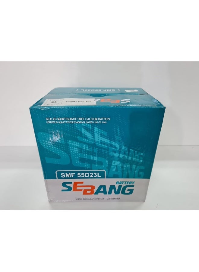 HTE H.T.E  Sebang Car Batteries Korea (55D23L / 85D23L / 12V 60Ah)  - Image 1