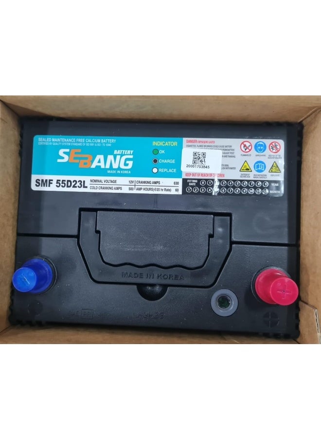 HTE H.T.E  Sebang Car Batteries Korea (55D23L / 85D23L / 12V 60Ah)  - Image 3
