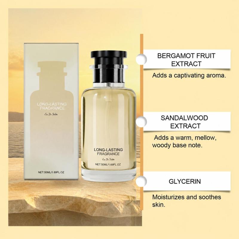 Eau De Toilette: Yellow Bottle, 4-6 Hour Long-Lasting Scent, Woody Bergamot Perfume - Natural Fresh Citrus Aroma, Gentle Elegant Fragrance for Daily Commute, Office, Dates, Men & Women - Image 5