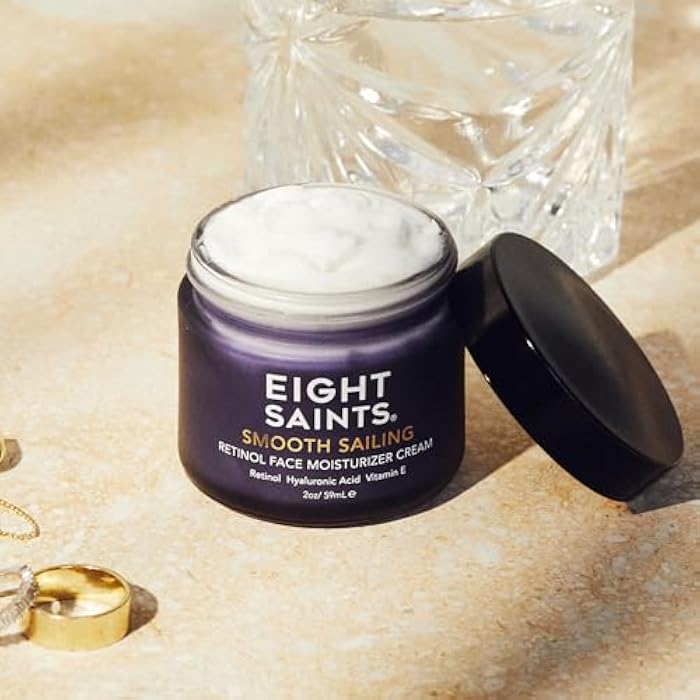 Eight Saints Retinol Facial Moisturizer Cream, For Firming Face, Neck & Eye Wrinkles and Lines, Deep Hydrating Lotion, Fragrance-Free, 2 Ounces - Image 3