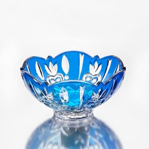 STUDIO SILVERSMITHS Crystal Candy Dish, Blue - Image 5