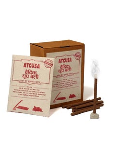ATCUSA 100% Organic Hand Rolled Dhoop Sticks Pack ; 8Cm Each Dhoop Stick ; Indian Premium Natural Incense ; No Charcoal ; For Puja Rituals Aromatherapy Meditation Church Worship Temple Saloon Parlor Wedding  - Image 1