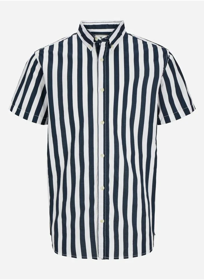 PRODUKT Produkt Stripes Spread Collar Regular Fit Shirt