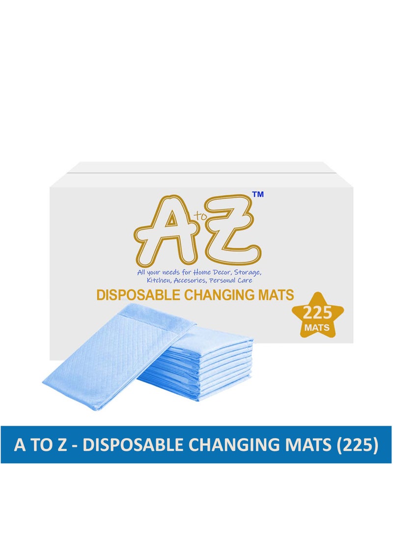 A To Z - Disposable Changing mats (45x60cm) Large, Pack Of 225 - Blue - Image 2