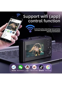 Generic Digital Camera Students Ultra-high Definition Entry-level Micro Single Camera SLR Camera Retro Camera A Generation Of Hair-Body Color:White  Wifi-with 64g Card  - Image 5