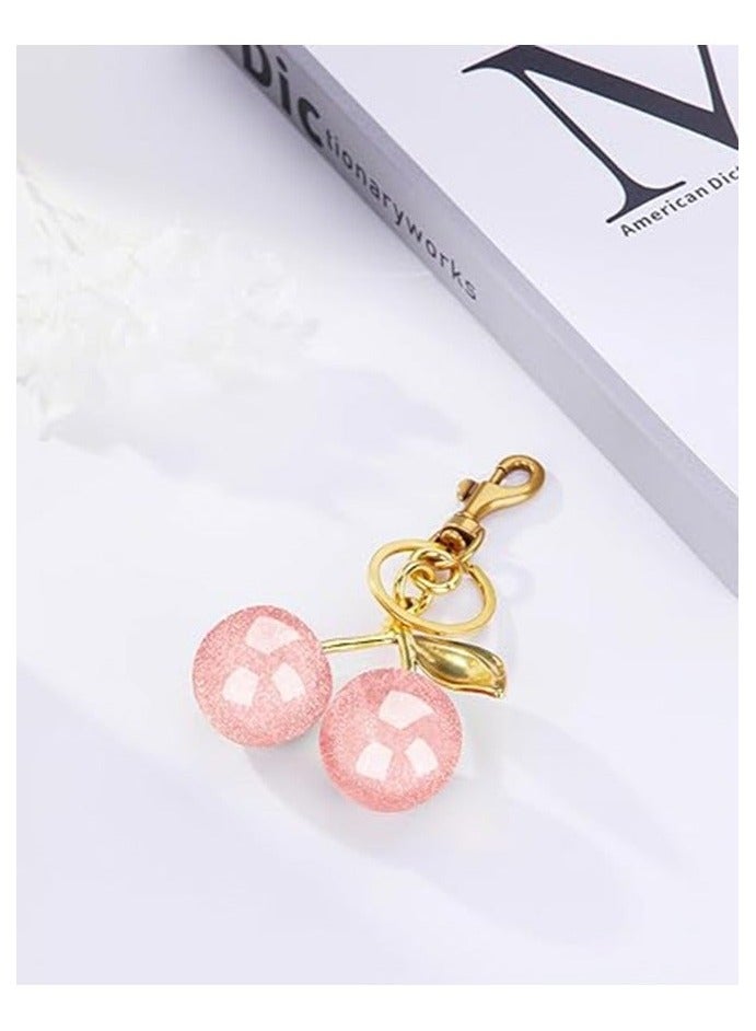 Cute Cherry Keychain for Wallets and Handbags, Car Keychain, Handbag Decoration - Image 2