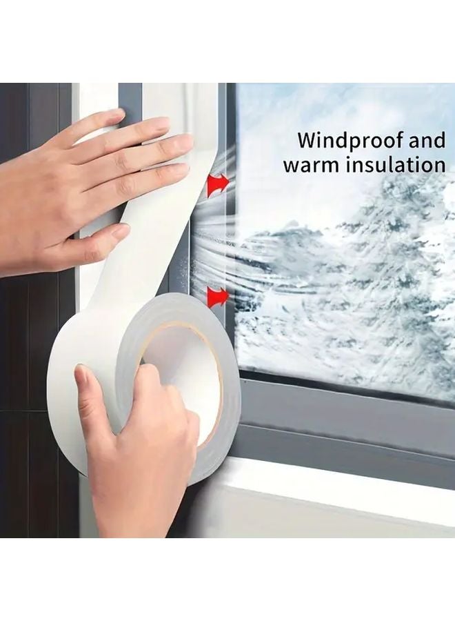 Window Windproof And Warm Film Tape 118.1in x 1.9in Glue Free Sealing Strip High Viscosity - Image 3