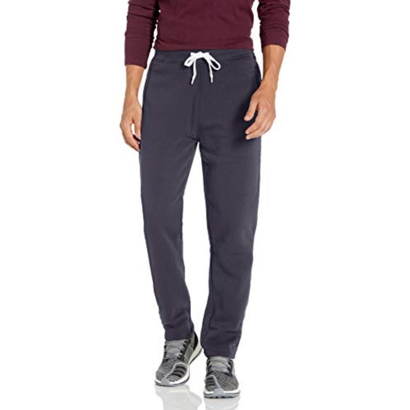 بنطال رياضي Active Basic Jogger Fleece للرجال للملابس الكاجوال، مصنوع من مزيج القطن والصوف، أسود، فائق النعومة وقابل للتمدد - Image 5