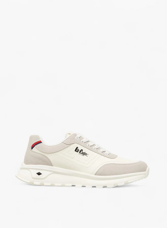 Lee Cooper Men's Panelled Lace-Up Sneakers