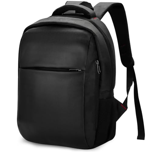 The AutoStory Laptop Backpack for Men & Women | Water-Resistant Travel Laptop Bag for Office, College & School | Fits 15.6 Inch Laptop | Expandable, Lightweight, Stylish Black Backpack with Padded Straps & Back - Image 1