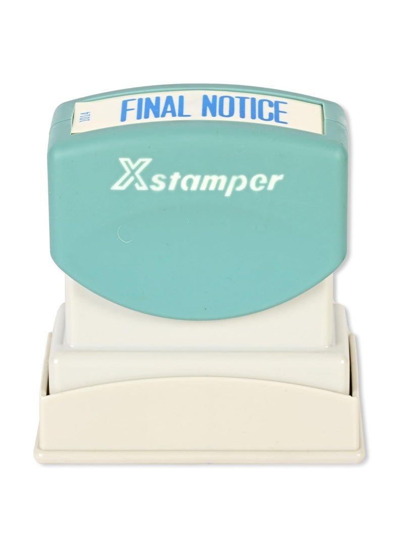 FIS Artline X-Stamper "FINAL NOTICE" for Office Business Supplies, Ink Blue - ARXTCXB1014 - Image 1