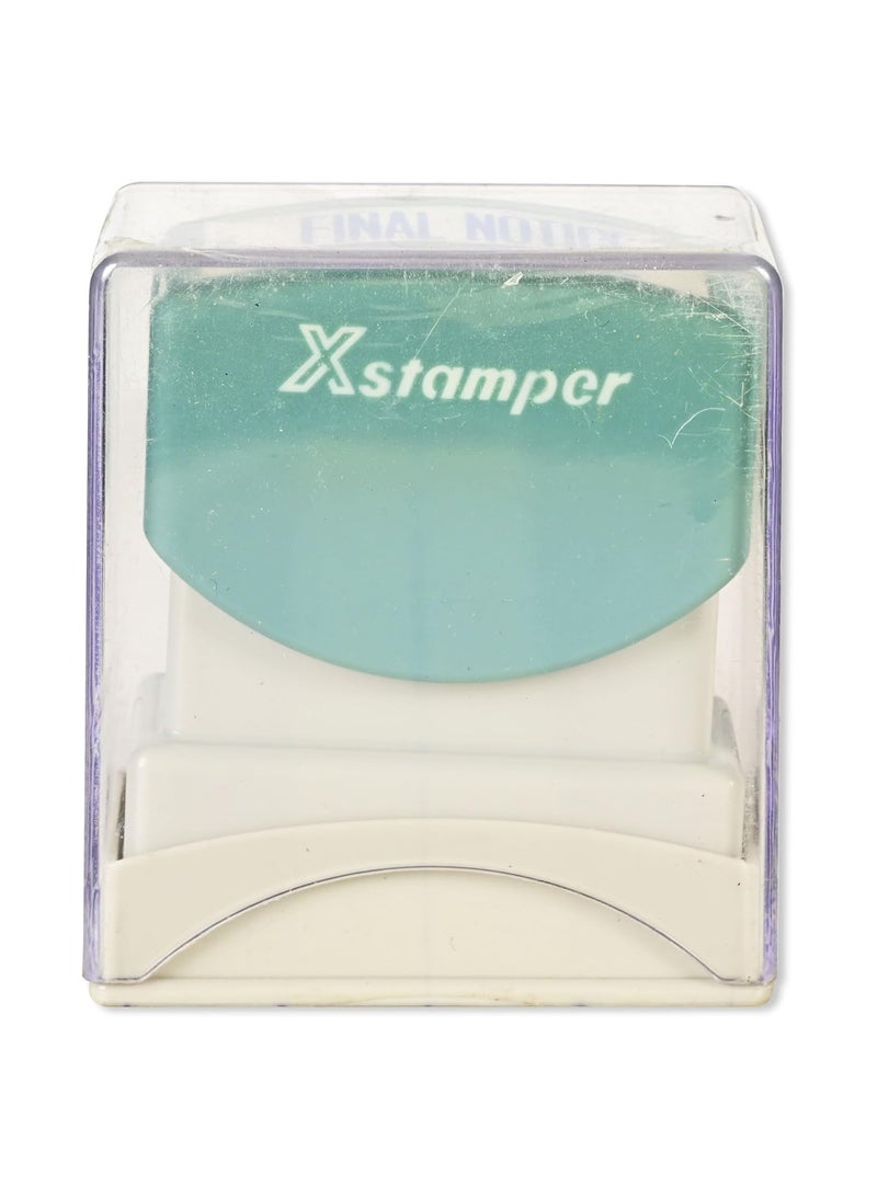 FIS Artline X-Stamper "FINAL NOTICE" for Office Business Supplies, Ink Blue - ARXTCXB1014 - Image 3