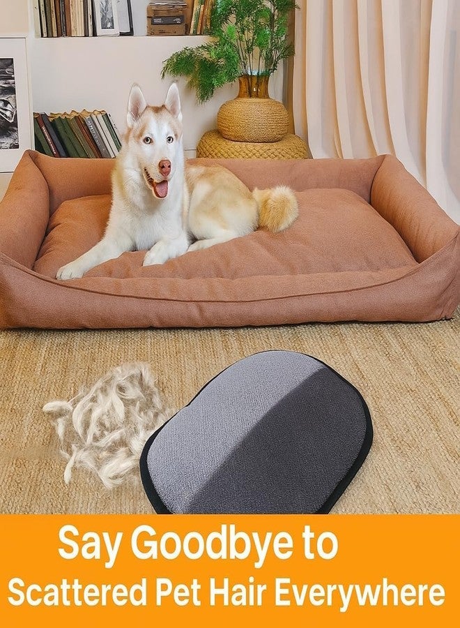 Blendura Double-Sided Pet Hair Remover Glove Reusable Electrostatic Deshedding Grooming Mitt for Dogs and Cats Removes Fur from Clothes Sofa Carpet Car Seats Soft Portable Tool - Image 4